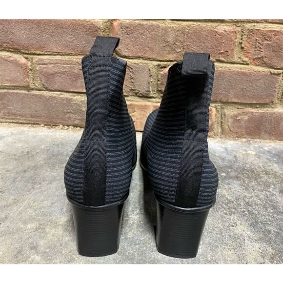 Charleston Shoe Co. Telfair Gray Pinstripe Boot NWT & Box - Picture 3 of 10